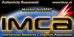 International Meteorite Collectors Association Member #5967